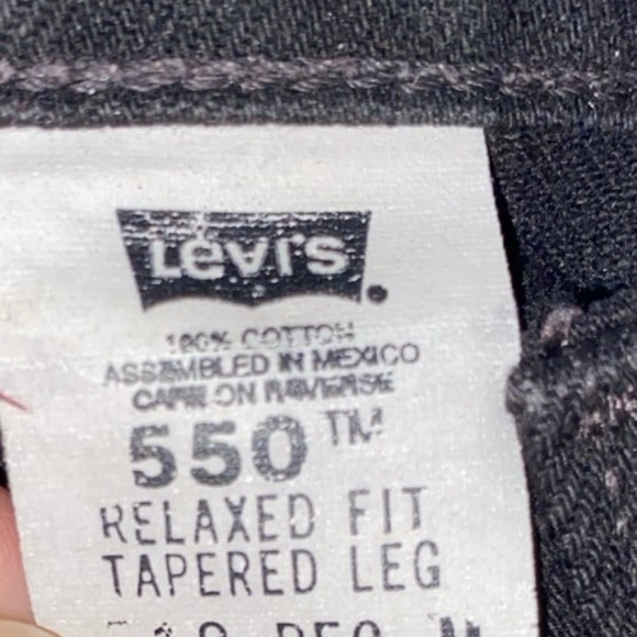 Levi’s 550 Relaxed Fit Tapered Leg Black Size 10 Reg M - Picture 8 of 8